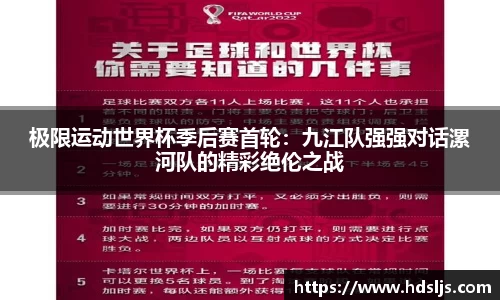 极限运动世界杯季后赛首轮：九江队强强对话漯河队的精彩绝伦之战